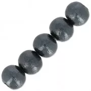 Cotton Pearls Miyuki  6 mm Black x20