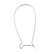 Boucles d'oreilles crochets dormeuses 38 mm Argent 925 x2|raw }}