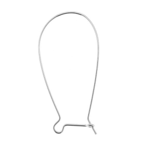 Boucles d'oreilles crochets dormeuses 38 mm Argent 925 x2