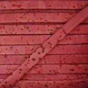 Lacet liège double 5 mm Framboise x 50cm