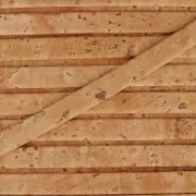 Lacet liège double 5 mm Naturel x 50cm