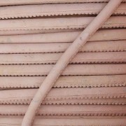 Cordon liège surpiqué 3 mm Baby Pink x 50cm|raw }}