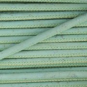 Cordon liège surpiqué 3 mm Mint x 50cm|raw }}
