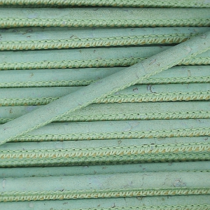 Cordon liège surpiqué 3 mm Mint x 50cm