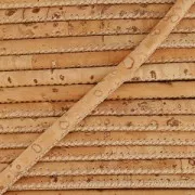 Cordon liège surpiqué 3 mm Naturel x 50cm