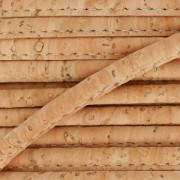 Cordon liège surpiqué 4 mm Naturel x 50cm