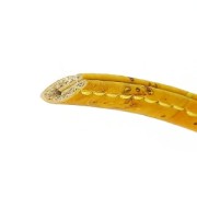 Lacet liège replié surpiqué 6 mm Bleu Gris x 50cm