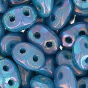 SuperDuo 2,5x5 mm Blue Turquoise Nebula x10g