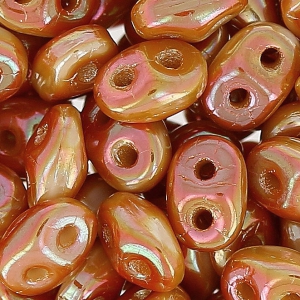 SuperDuo 2,5x5 mm Opaque White Full Apricot x10g