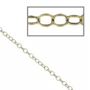 Chaîne maille forçat 1.8 mm - Bronze x1m