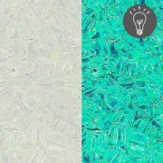 Rocaille Toho 11/0 TO11R2700 - Glow In The Dark - Crystal/Green Splash x8g|raw }}