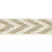 Galon fantaisie chevrons 10 mm Beige x1m