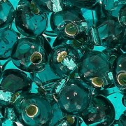 Mini-gouttes Miyuki 3.4 mm DP2425 - Teal Silver Lined x8g|raw }}