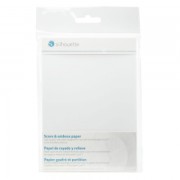 Feuilles de papier lisse 12.7x17.7 cm pour Silhouette Curio Blanc x10