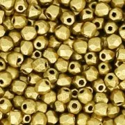 Facettes 2 mm véritable (True 2) Gold Mat x50