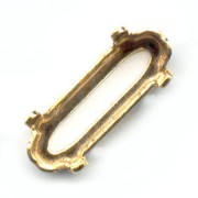 Serti griffe pour cabochon PureCrystal 4161 21x7 mm doré|raw }}