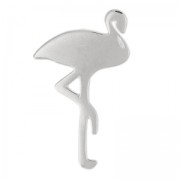 Breloque flamant rose 24x14 mm - Argent 925 x1|raw }}
