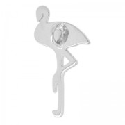 Breloque flamant rose 24x14 mm - Argent 925 x1