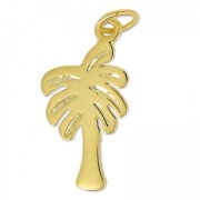 Breloque palmier 23 mm en Argent 925 doré x1|raw }}