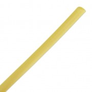 Cordon en plastique creux 4 mm Métallisé Doré x 50 cm
