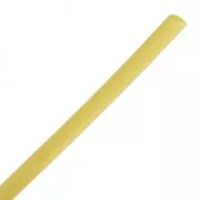 Cordon en plastique creux 4 mm Métallisé Doré x 50 cm