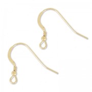 Crochets d'oreilles 19 mm en Gold filled (or laminé)  x2|raw }}