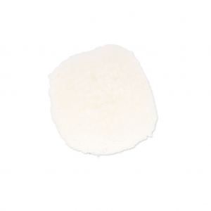 Pompon rond synthétique 2 cm Blanc x1