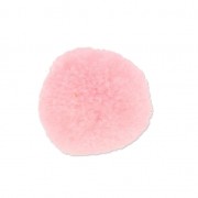 Pompon rond synthétique 2 cm Light Rose x1|raw }}