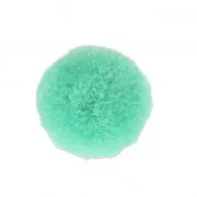 Pompon rond synthétique 2 cm Mint x1