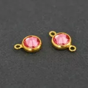 Pendentif porte strass PureCrystal 2058 2088 6 mm argenté x1