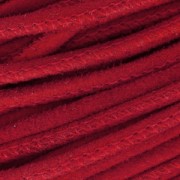 Cordon cuir effet daim avec double couture 3 mm Siam x30cm