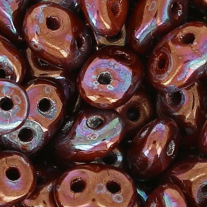 SuperDuo 2,5x5 mm Opaque Chocolate Nebula x10g