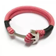 Fermoir crochet ancre 37 mm Placage Argent fin vieilli x1