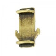 Poussoir décor ancre pour cordons 3 mm bronze x1