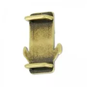 Poussoir décor ancre pour cordons 3 mm bronze x1