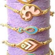 Intercalaire goutte résine époxy2 trous 32x16 mm Coral/Green Turquoise/doré x1