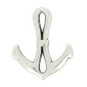 Intercalaire ancre 23x19 mm Placage Argent fin vieilli x1|raw }}