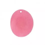 Fine tranche de Tagua 25-35 mm Rose x1