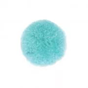 Pompon rond synthétique 2 cm Aqua Blue x1