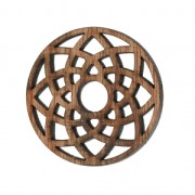 Pendentif Attrape-rêves 40 mm en bois Brown x1|raw }}