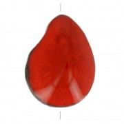 Graine de Tagua travaillée 35-50 mm Rouge x 1|raw }}