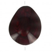 Graine de Tagua travaillée 35-50 mm Bordeaux x 1|raw }}