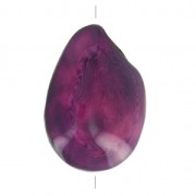 Graine de Tagua travaillée 35-50 mm Violet x 1|raw }}