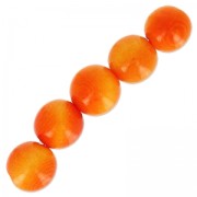 Perles rondes de Tagua 5 mm Orange x 8|raw }}