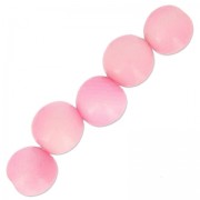 Perles rondes de Tagua 5 mm Rose x 8|raw }}