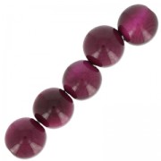 Perles rondes de Tagua 5 mm Violet x 8|raw }}