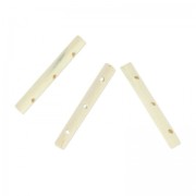 Tubes en bois 30 mm 3 trous pour réalisation plastron x10