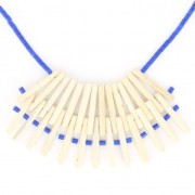 Tubes en bois 30 mm 3 trous pour réalisation plastron x10