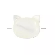Perle tête de chat en Nacre 9 mm x1