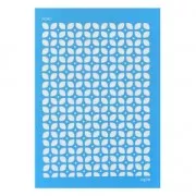 Silk Screen Moiko pour Pâte polymère 74x105 mm - Motif carrelage année 70 7.08